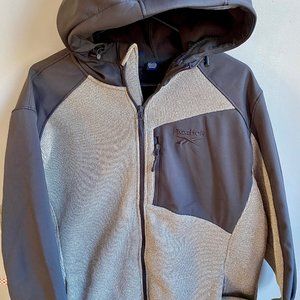 Nwt $165 Men's XL Reebok RBK Textured Outerwear Hoodie Jacket Full Zip Cross Fit